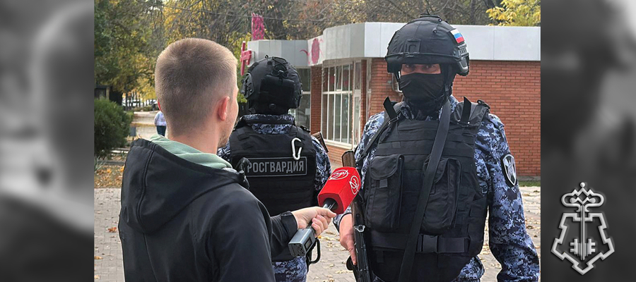 Журналисты областной телекомпании «За! ТВ» познакомились со службой во вневедомственной охране Росгвардии
