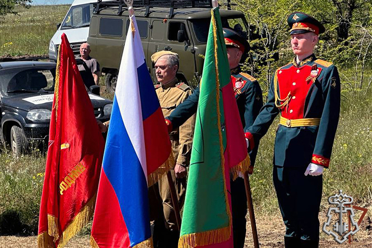 Росгвардейцы приняли участие в захоронении бойцов Красной Армии, освобождавших Запорожскую область